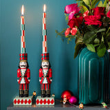 Hand-Painted Nutcracker Candle Holder | Christmas Decor |