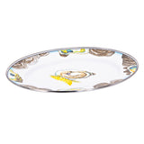 Golden Rabbit Enamelware Oyster Oval Platter