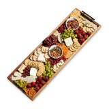 The Longboard 36 inch Acacia Cheese Platter w Metal Handles