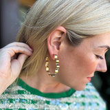 Hoop - Large - Wavy Gold-Plated - Whitney