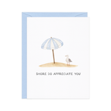Shore Do Appreciate You — Coastal Thank You Card