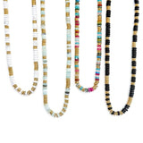 Joan Multi Color Beaded Stone Necklace || Choose Color