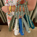 Clutch Strap | Pebble Gemstone in Jade Green