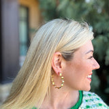 Hoop - Large - Wavy Gold-Plated - Whitney