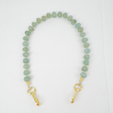 Clutch Strap | Pebble Gemstone in Jade Green