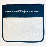 "Current Obsession" Embroidered Needlepoint Project Bag