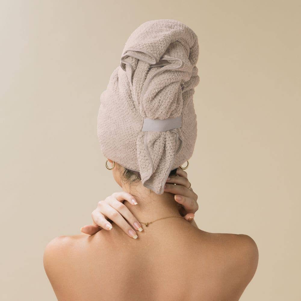 VOLO Hero Hair Towel- Latte Luxe Tube