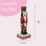 Hand-Painted Nutcracker Candle Holder | Christmas Decor |