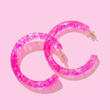 *ON SALE* Confetti Hoop Earrings - Assorted Colors - Each