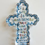 He Saved Cross Bible Verse Acrylic WHOLESALE