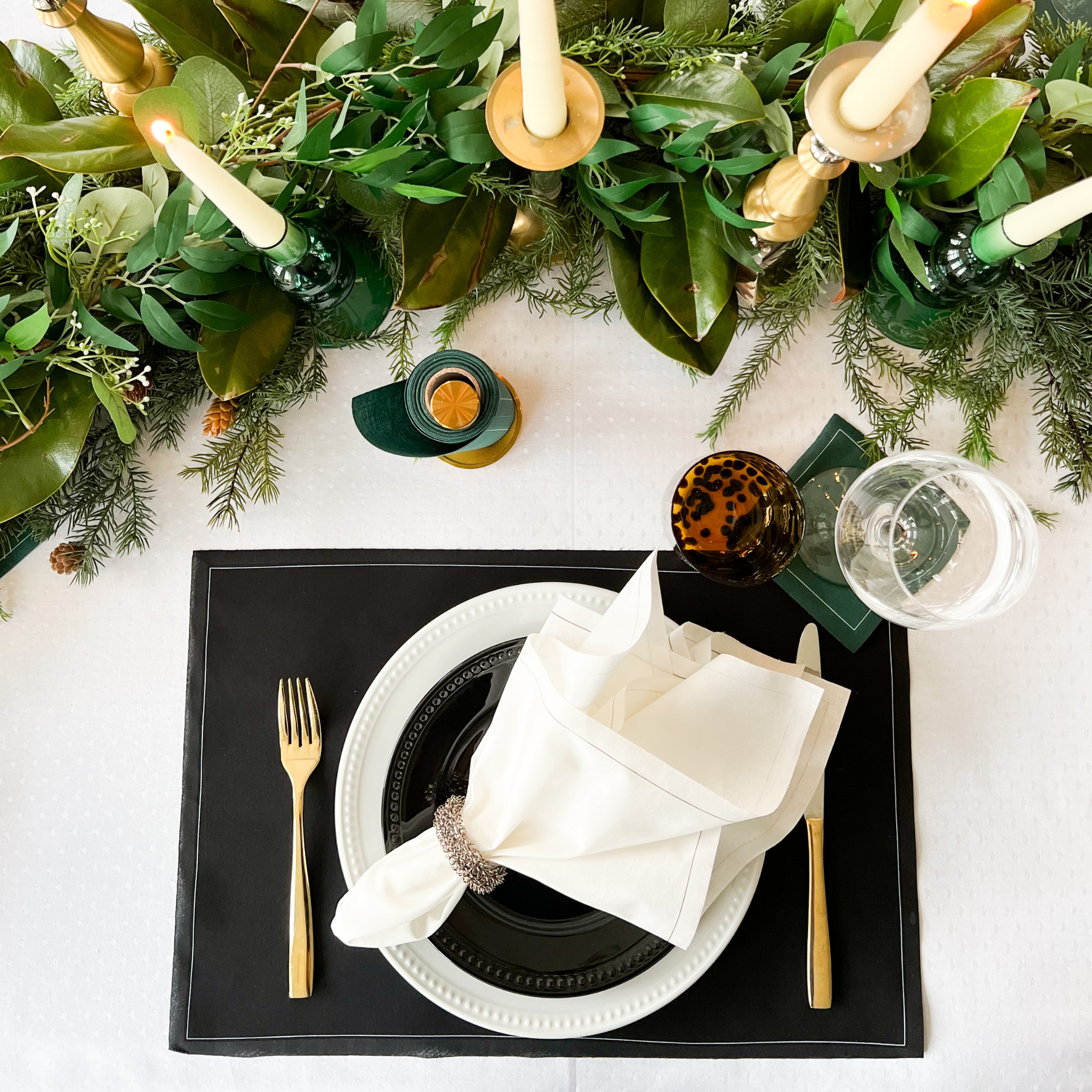 Dinner Napkins | White Rabbit Disposable Cotton