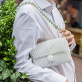 Clutch Strap | Pebble Gemstone in Jade Green