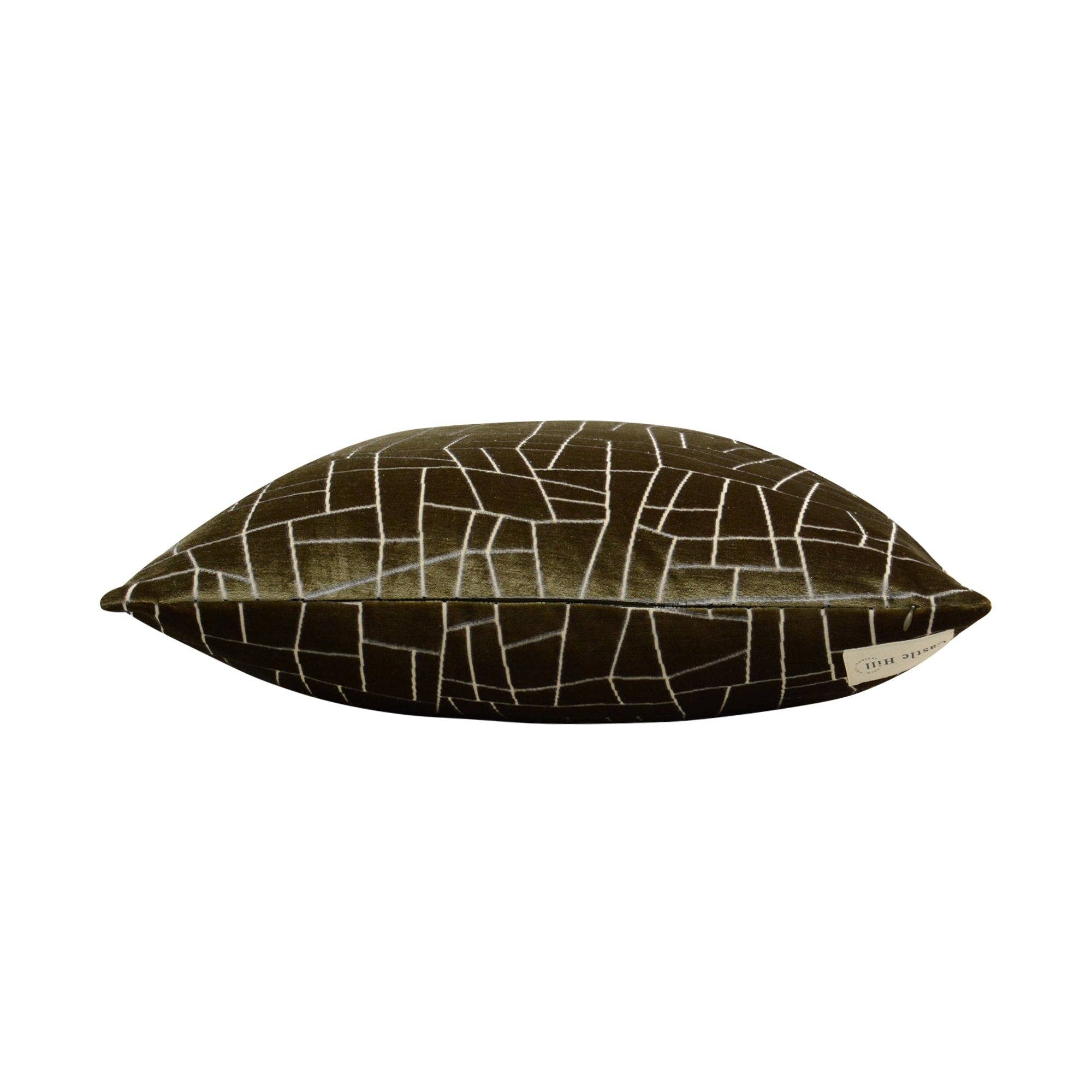 Tivoli Green Geometric Pillow