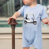 Golf Cart T-Shirt Romper - Blue