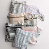 The Grayson Long Sleeve Bib - Brush Stripes