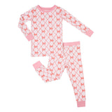 Kids 2-Piece Bamboo Pajama Long Sleeve Set Beautiful Bows