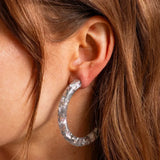 *ON SALE* Confetti Hoop Earrings - Assorted Colors - Each