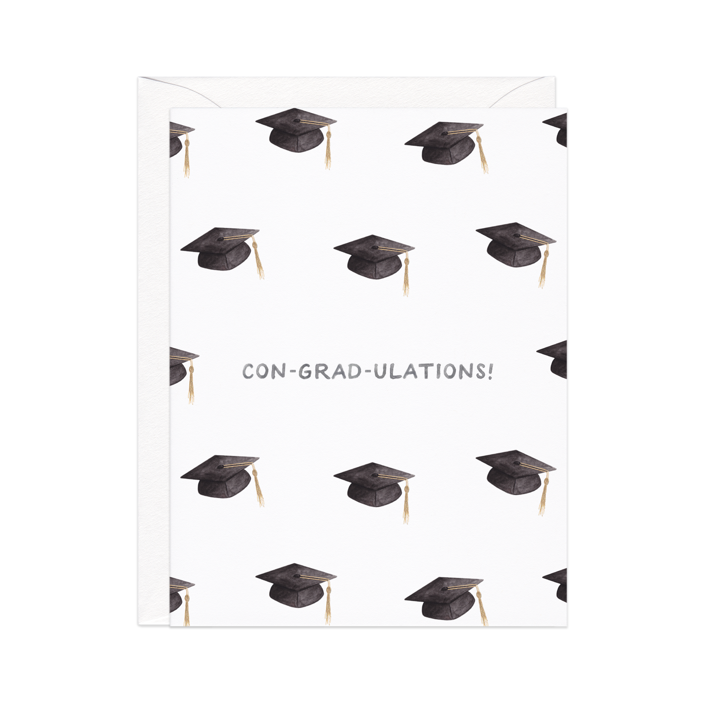 Con-grad-ulations — Graduation Cap Congrats Card