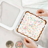 Square Set - 8 x 8 Pan Frame w/ Lid & Serving Spoon - White