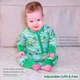Bamboo Baby Convertible Zipper Pajama Golf Course