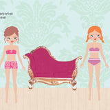 My Sticker Dress-Up: Flower Girls