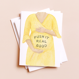 Push It Pregnancy — Funny Pop Culture Baby Shower Card
