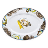 Golden Rabbit Enamelware Oyster Oval Platter