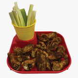 Reusable Party Plates w/ Cup Holder - Set of 4 - Charcoal