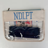 NDLPT Embroidered Needlepoint Project Bag | Small 8" x 11"