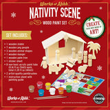 Nativity Scene Wood Paint Set