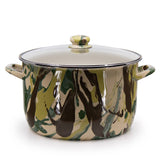 Golden Rabbit Enamelware Camouflage 18qt Stock Pot