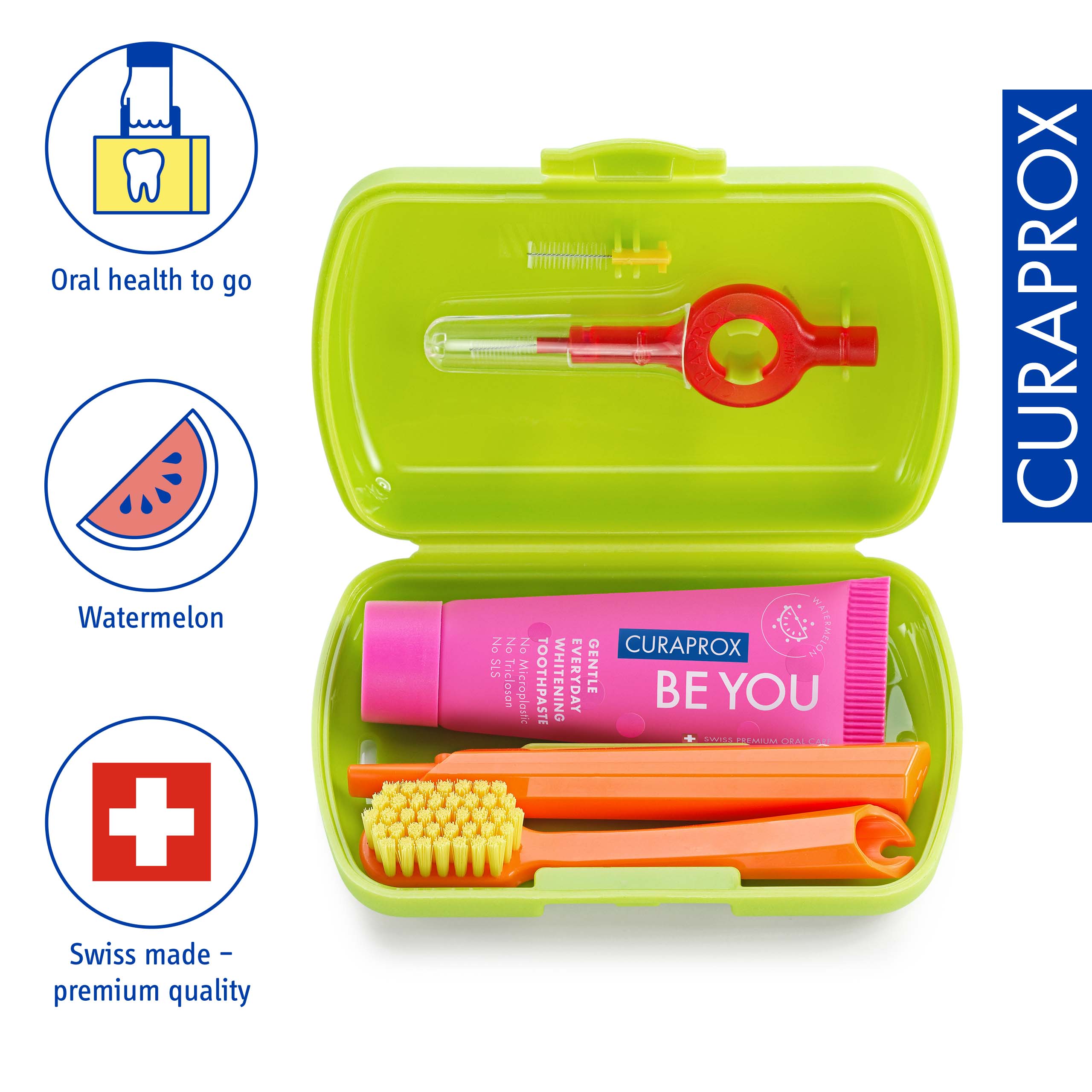 Curaprox Travel Set, green