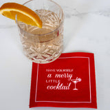 Cocktail Napkins | Merry Little Cocktail Cotton