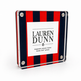 Red and Navy Striped Gameday Square Acrylic Frame