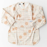 The Grayson Long Sleeve Bib - Milk & Cookies