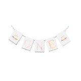 "ONE" Highchair Banner with Cake End Pieces