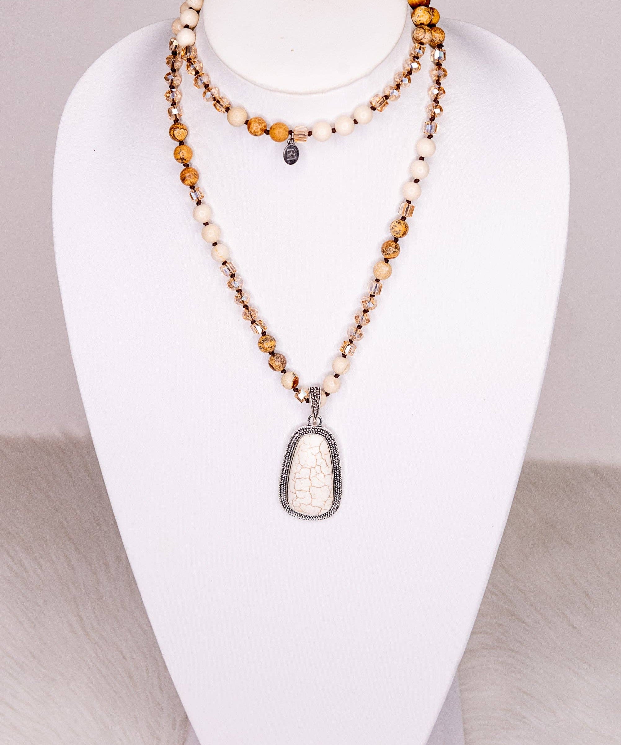 Adele Necklace in White
