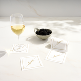 Cocktail Napkins | Golden Salute Disposable Cotton