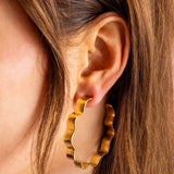 Hoop - Large - Wavy Gold-Plated - Whitney
