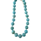 Mabry Chunky Beaded Necklace- Turquoise