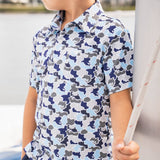 Inshore Performance Polo Camo Print