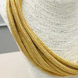 "Original" Slub 8-Strand Necklace (tan) NK189