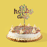 FOR FUN - Cake Topper - "Oh Happy Day" - Colorful Confetti