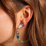 *ON SALE* Confetti Hoop Earrings - Assorted Colors - Each