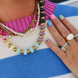 Color Theory Beaded Necklace