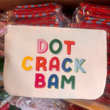 *NEW Mahjong Bag | Dot Crack Bam mahjong gift canvas pouch
