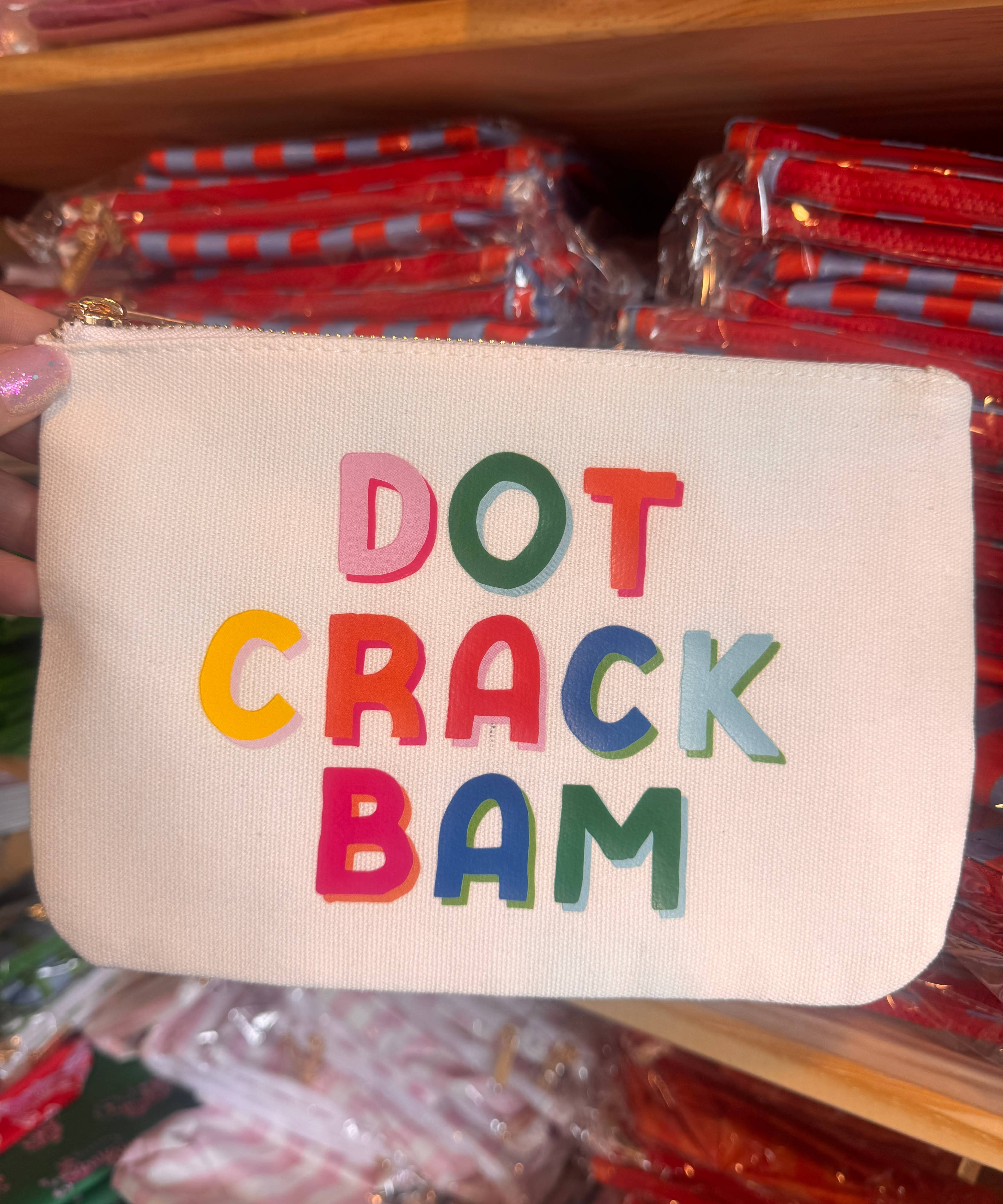 *NEW Mahjong Bag | Dot Crack Bam mahjong gift canvas pouch
