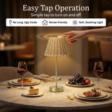 Rechargeable Woven Shade Table Lamp