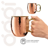 Moscow Mule Mug - Hammered Stainless Steel (530 ml, 18 oz)