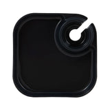Reusable Party Plates w/ Cup Holder - Set of 4 - Charcoal